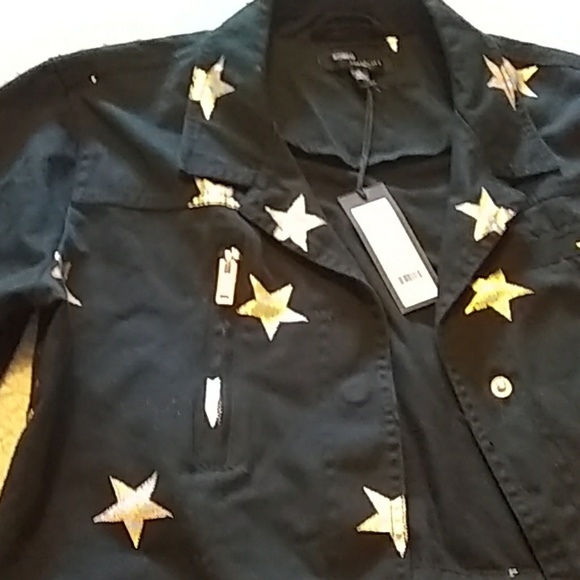 Black jacket with gold stars - Picture 3 of 3